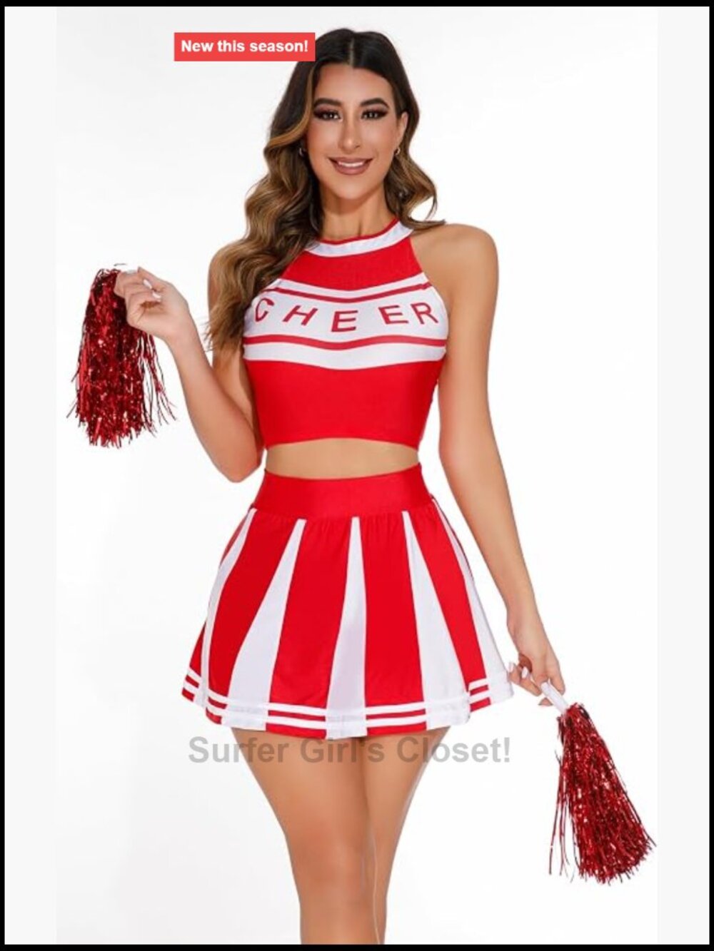 Sexy Cheerleader Costume Women Schoolgirl Cheerleading Uniform Halloween Outfit
